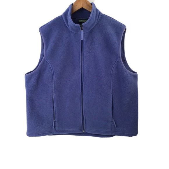 L.L. Bean Jackets & Blazers - L.L.Bean Polartec Vest Jacket Blue Outdoor Activewear